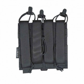 Triple MP5/MP7 Dagger Laser Magazine Pouch- Black 